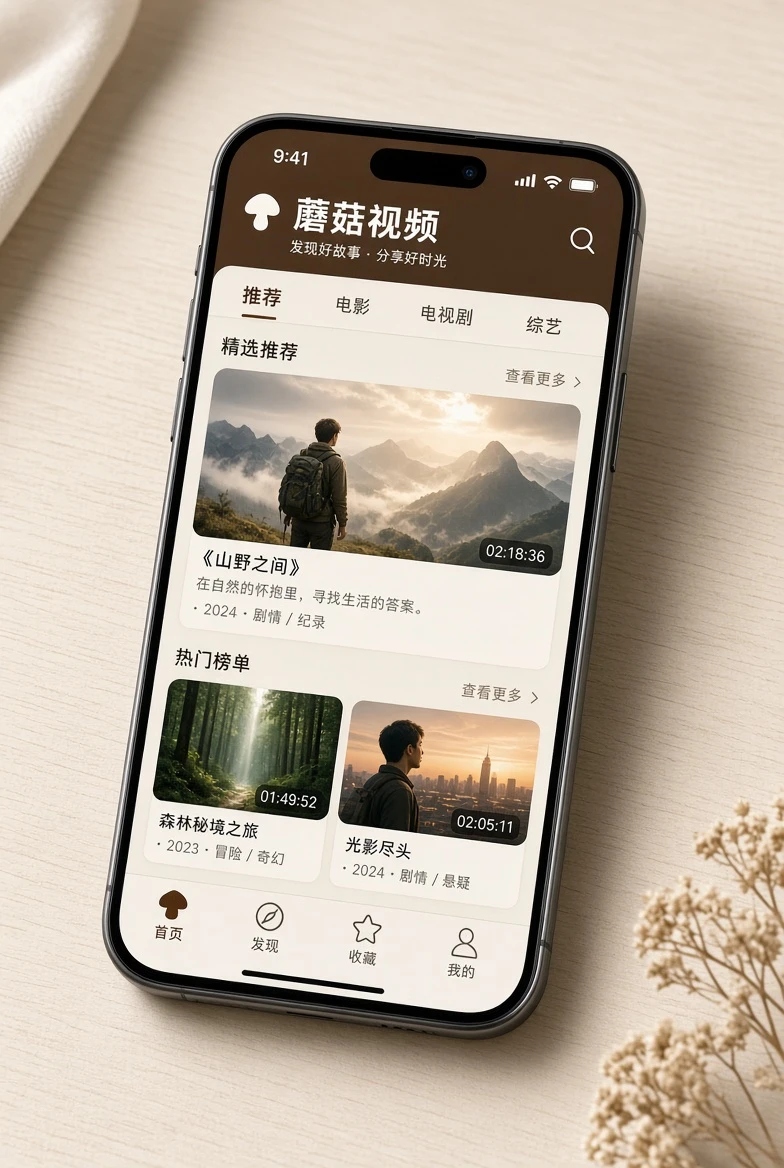 蘑菇视频移动阅读服务展示