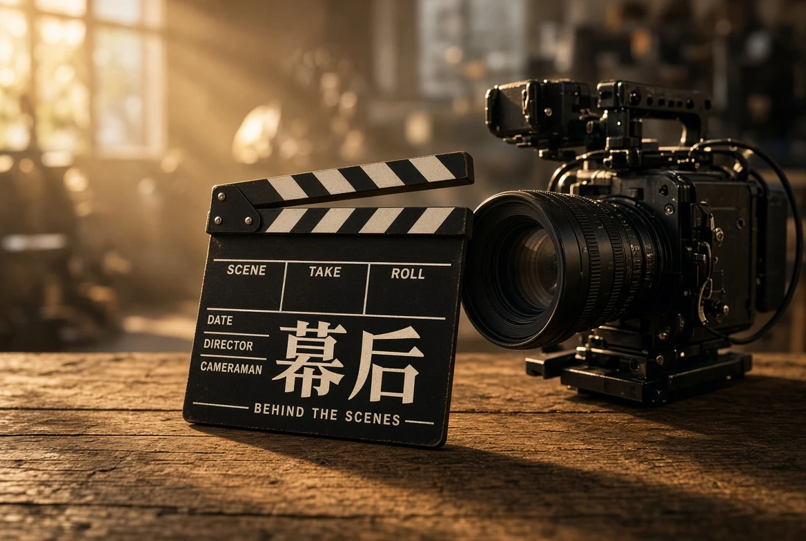 幕后放映的影视阅读主题图